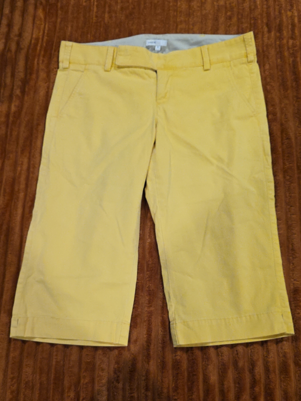 Vince Pale Yellow Capris